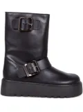 Casadei leather boots - Black