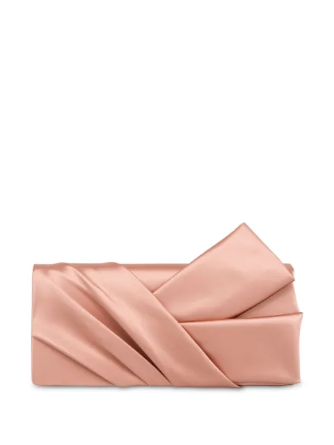 Alberta Ferretti panelled satin clutch bag