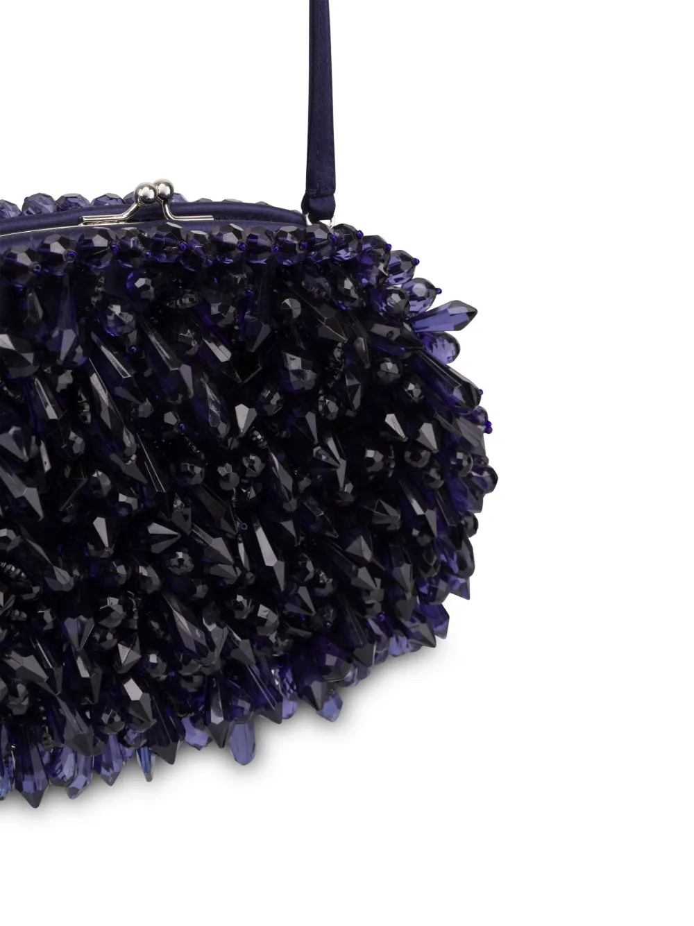 Alberta Ferretti Clutch met kralen Blauw