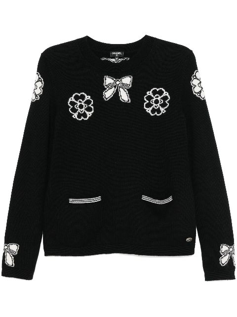 CHANEL 2000s Camellia sweater Women