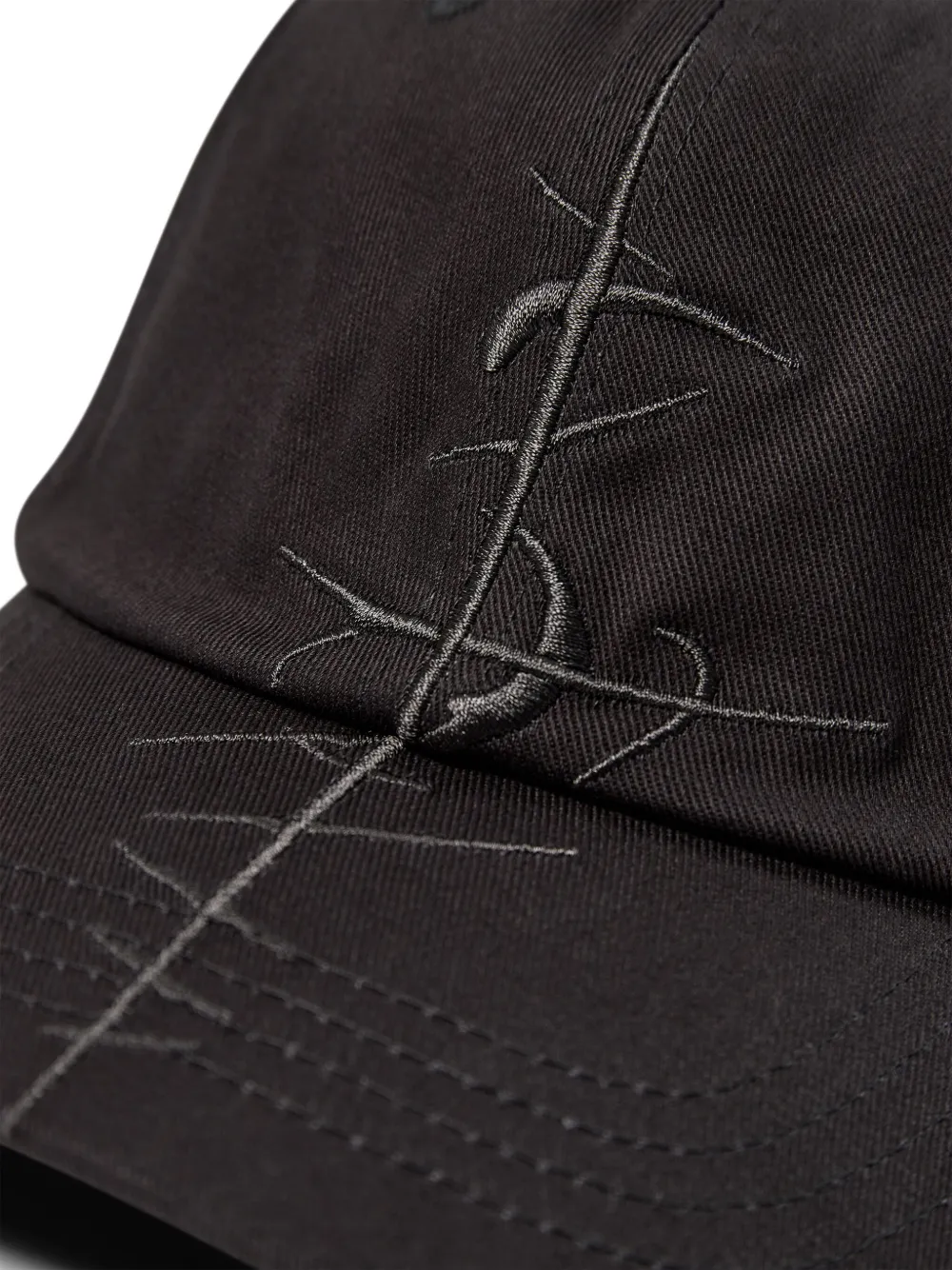 Han Kjøbenhavn logo-plaque baseball cap - Zwart