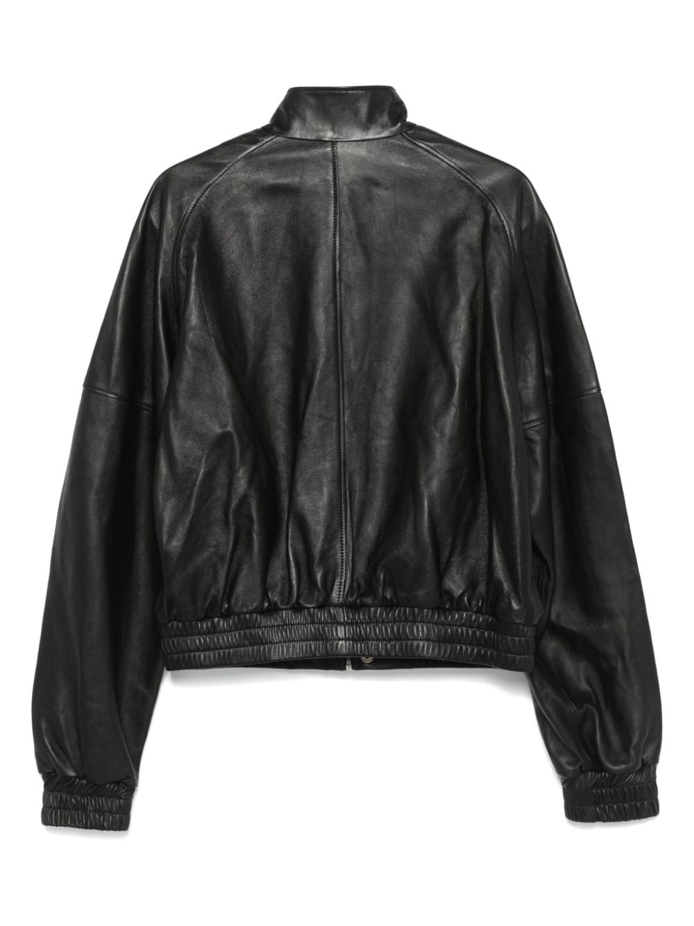 Shop Lựu Đạn Leather Jacket In Black