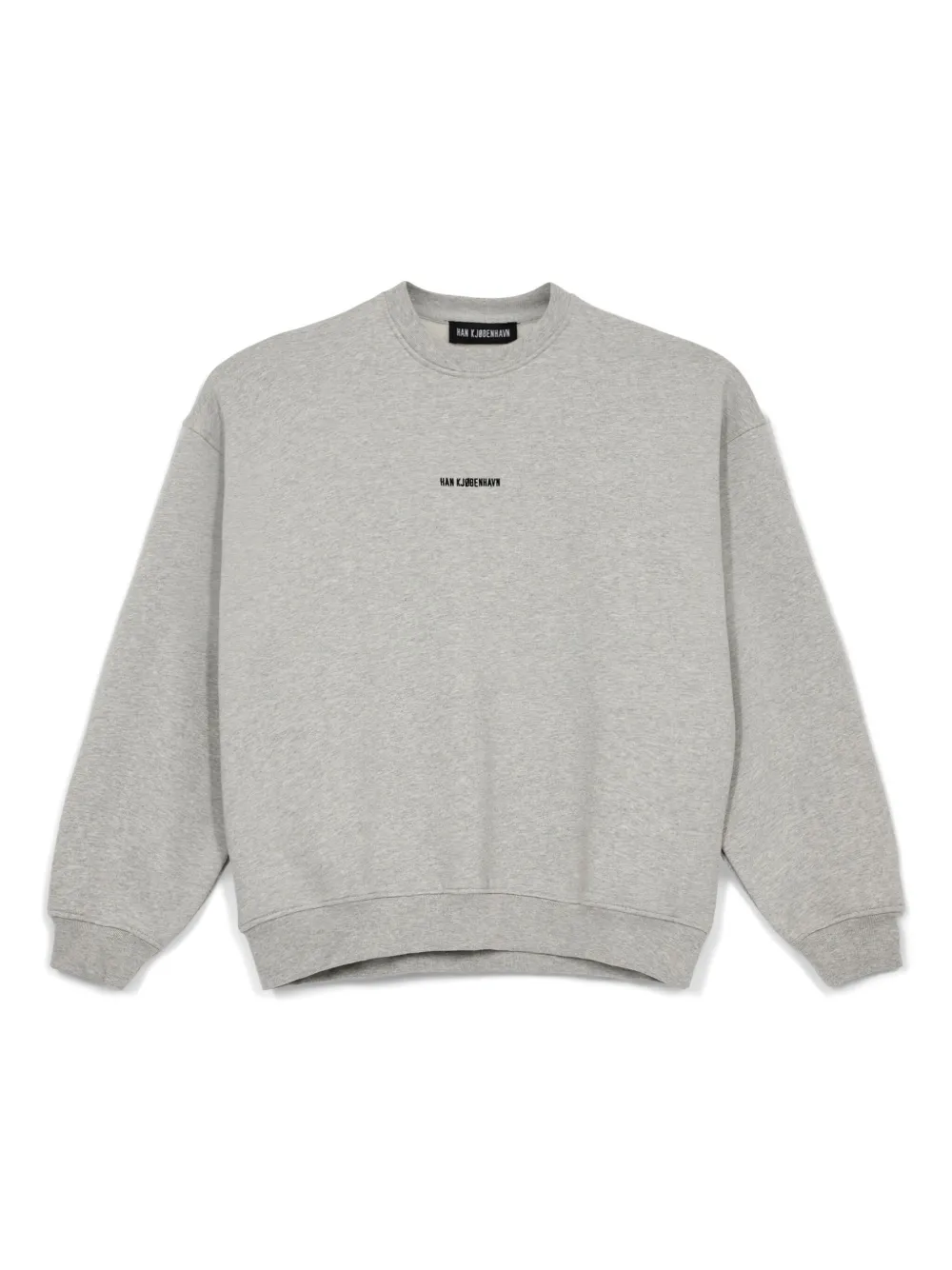 Han Kjøbenhavn Sweater met geborduurd logo Grijs