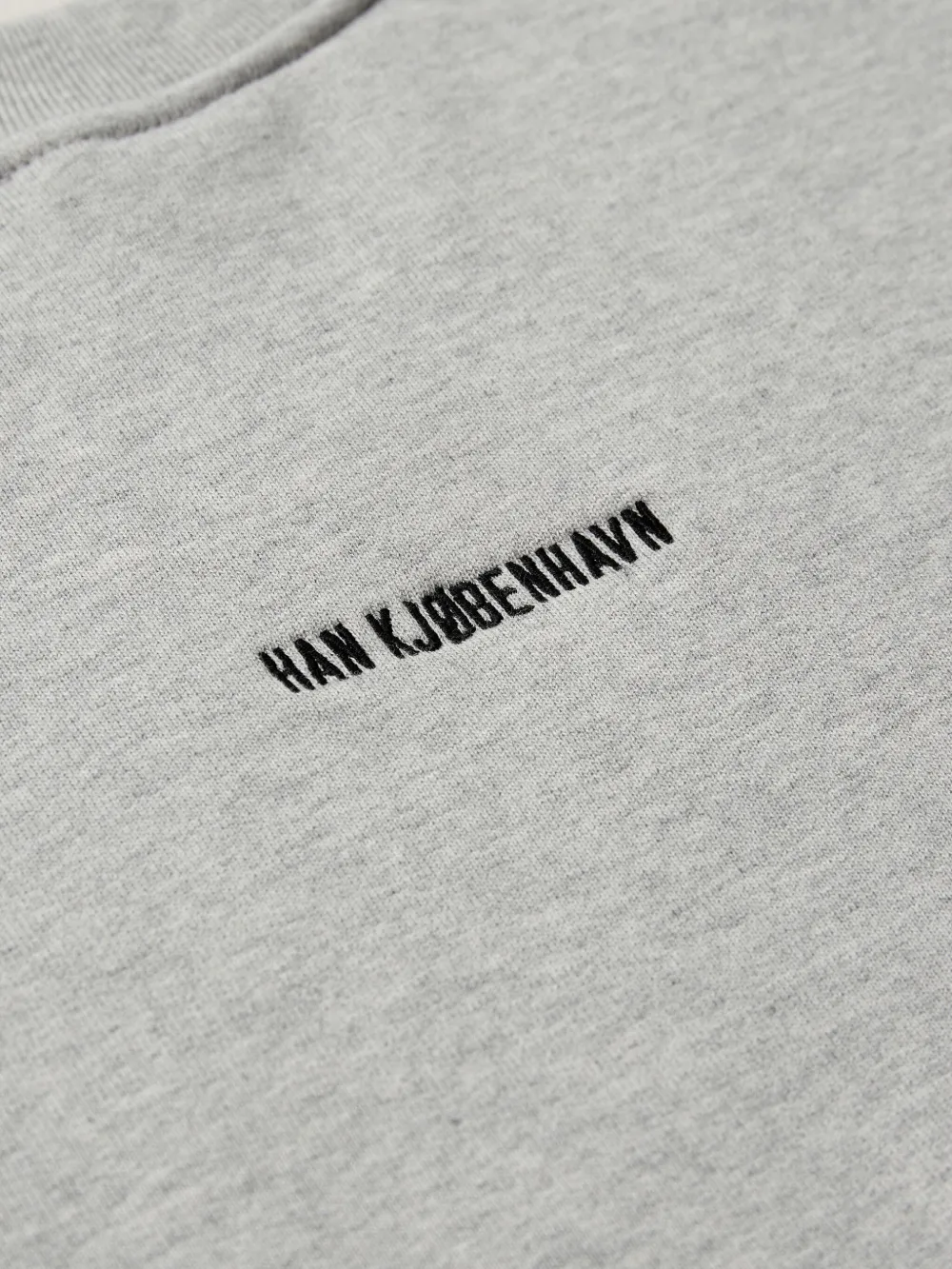 Han Kjøbenhavn Sweater met geborduurd logo Grijs