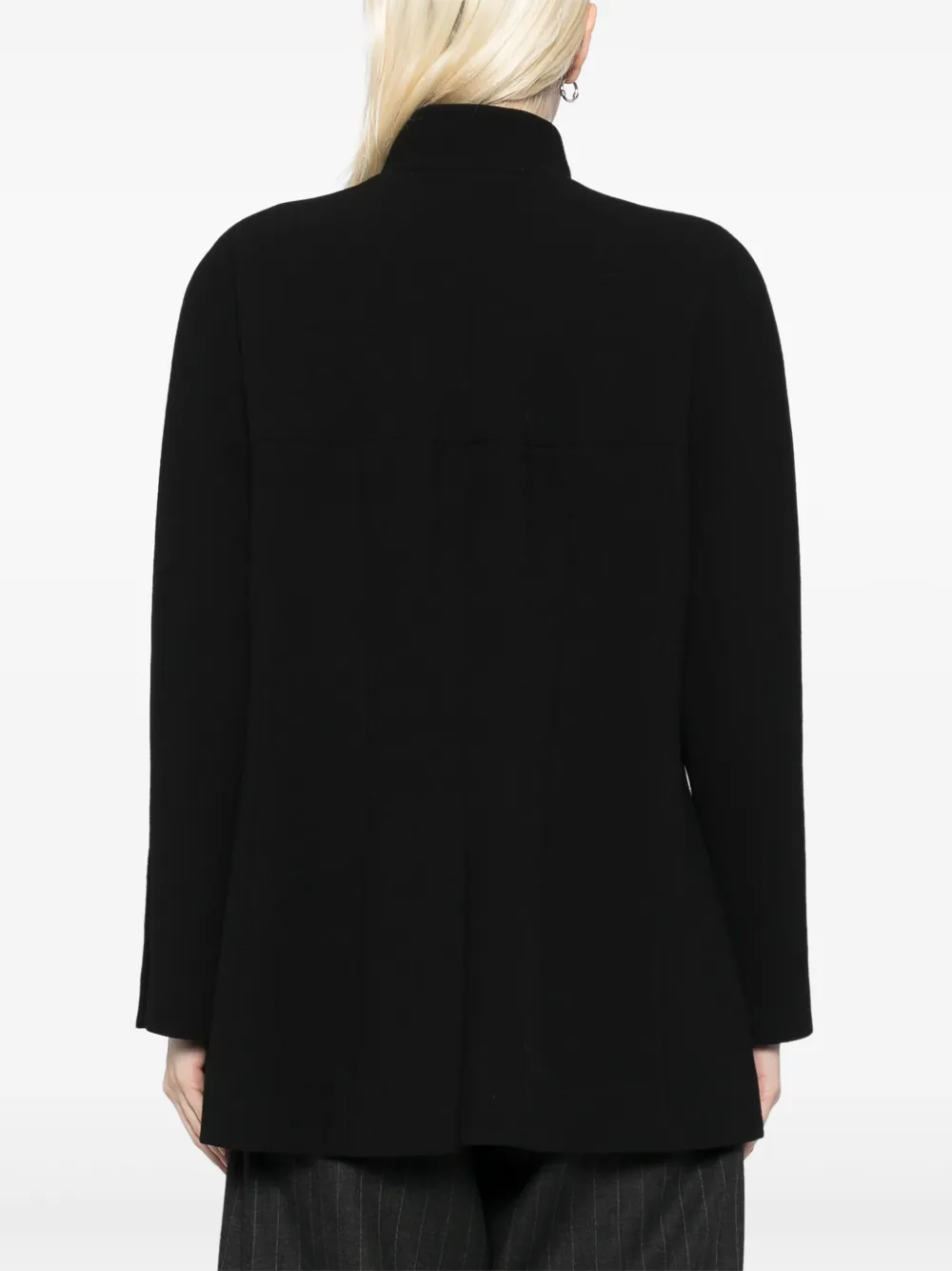 Pre-owned Chanel 1990s Coco Mark Button Jacket In Black