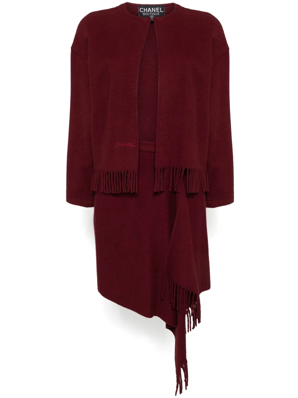 CHANEL Pre-Owned Set con frange anni '90 | rosso | Image 1