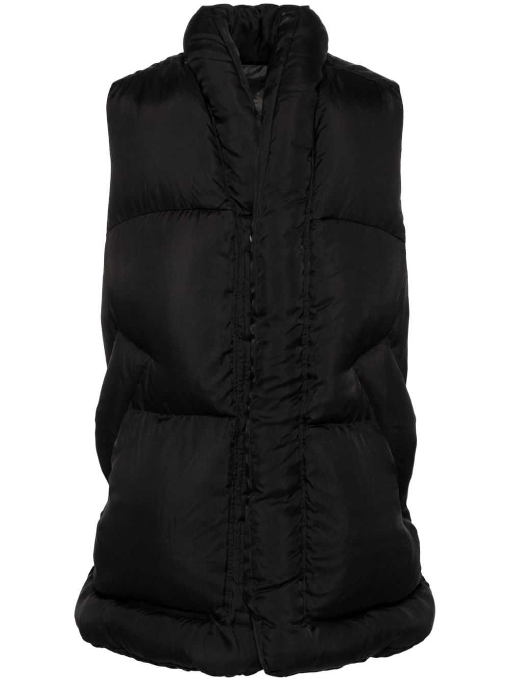 sleeveless down coat