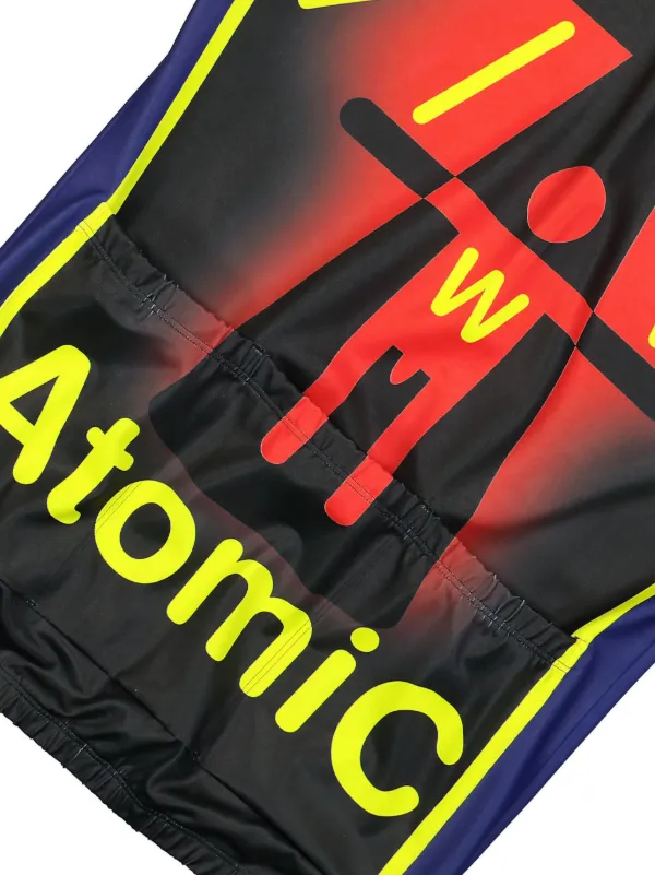 Walter Van Beirendonck Atomic サイクリングトップ | ブルー