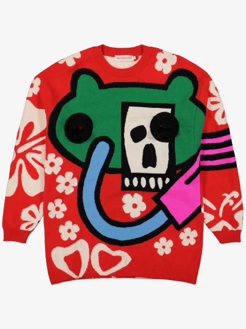 Walter Van Beirendonck suéter con motivo Android