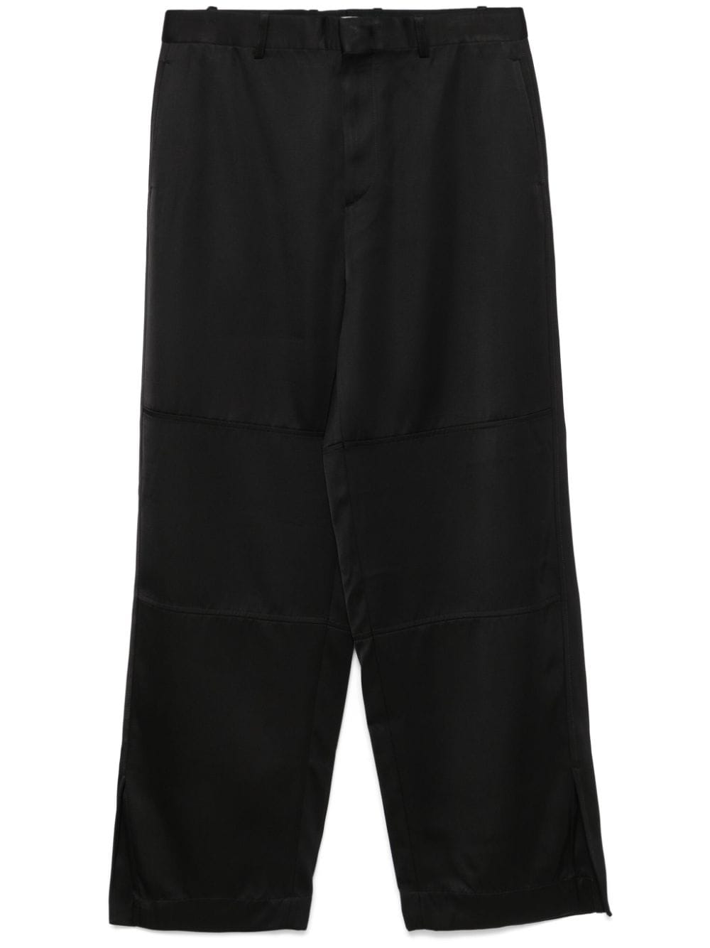 Jil Sander Twill Trousers In Black