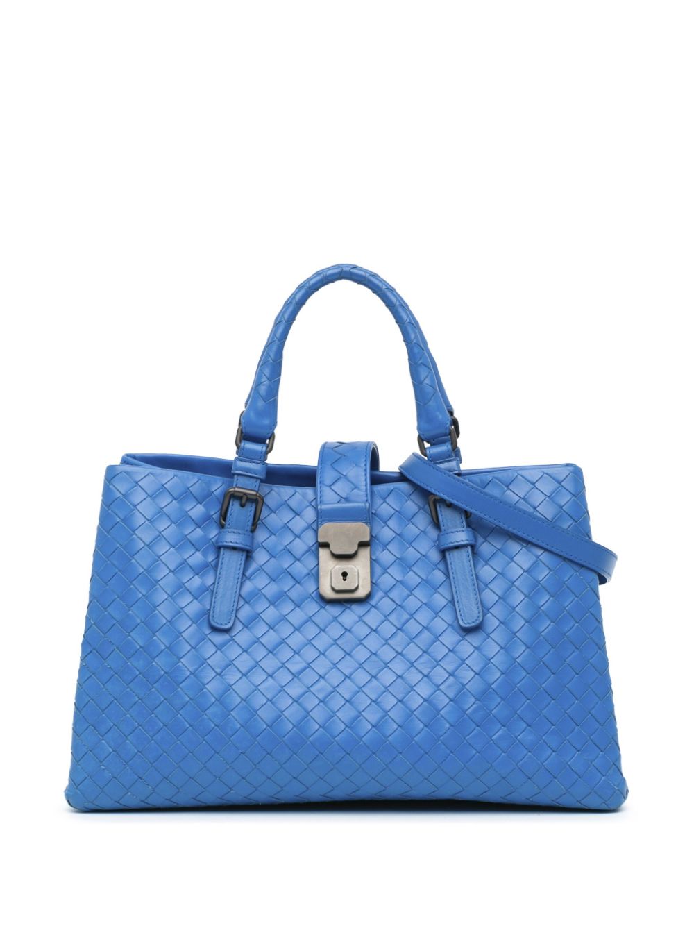 Bottega Veneta Pre-Owned 2012-2023 Small Intrecciato Roma satchel - Blue