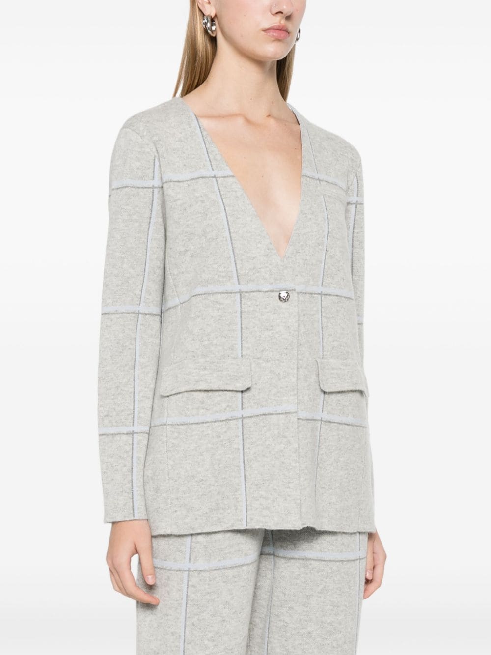 Shop Max & Moi Valma Cardigan In Grey