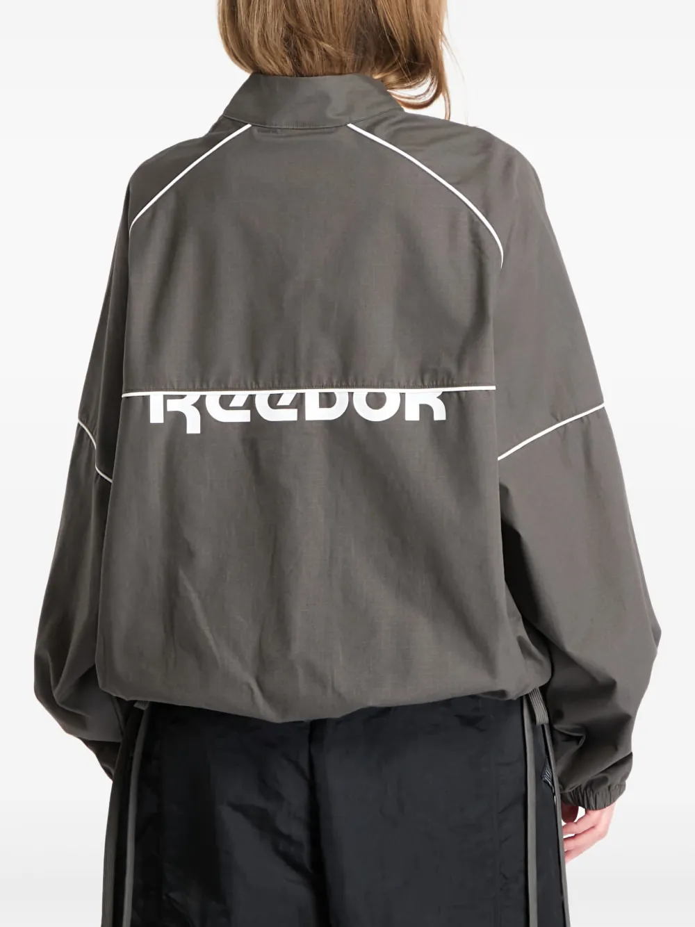 Reebok Trainingsjack met logoprint Zwart