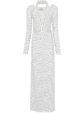 Atu Body Couture polka dot maxi dress - White
