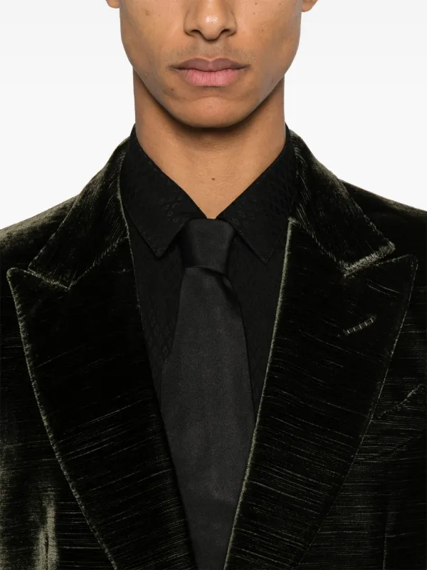 TOM FORD ベルベット ジャケット | グリーン | FARFETCH JP