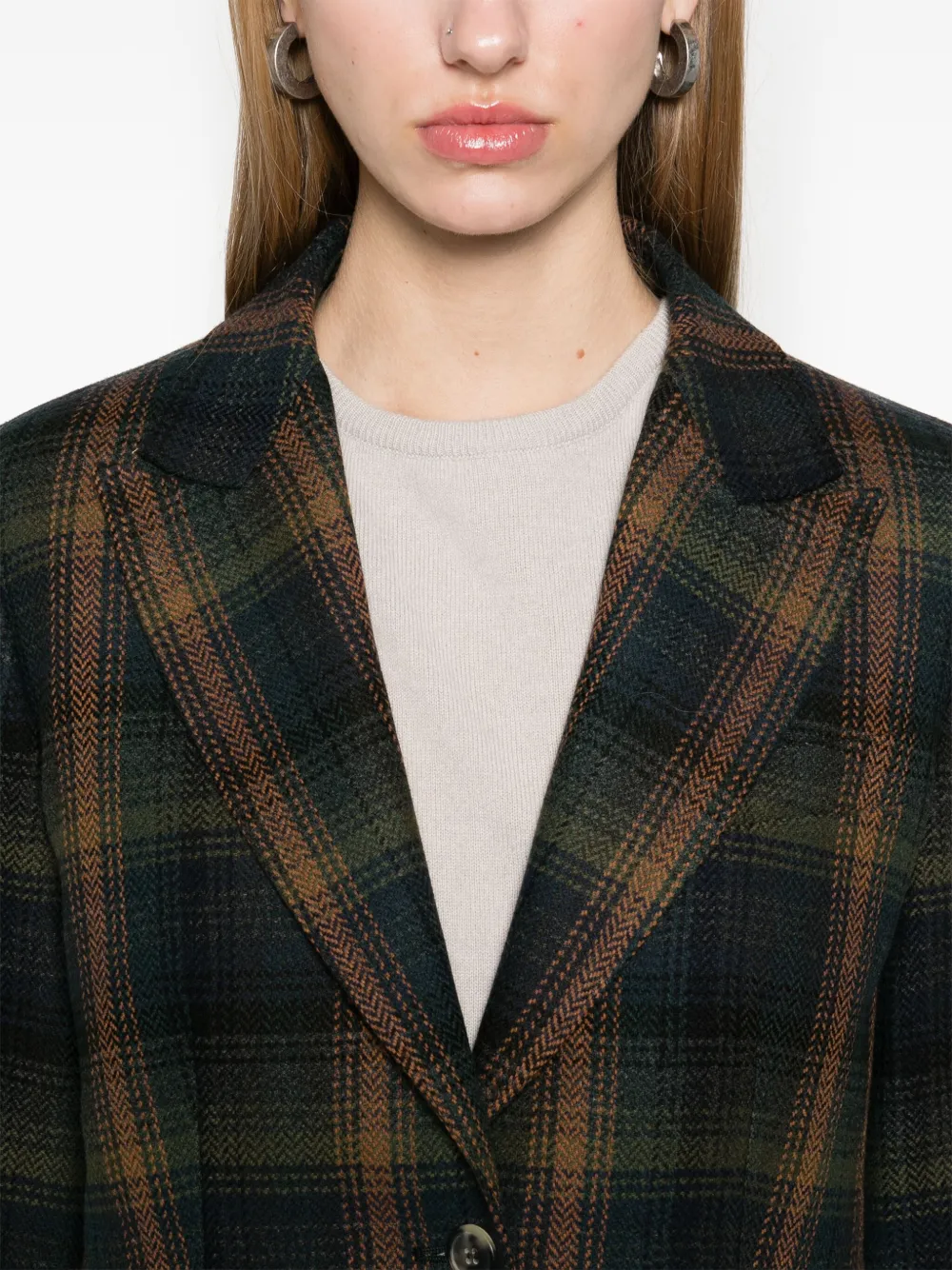 Shop Max Mara Venas Blazer In Green