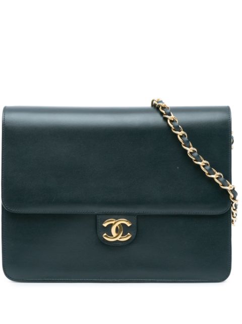 HOT SALE CHANEL 1996-1997 CC Calfskin Single Flap shoulder bag Women