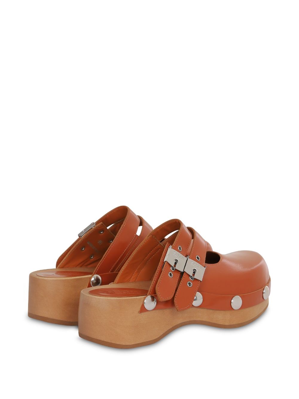 Philosophy Di Lorenzo Serafini double buckle mules Brown