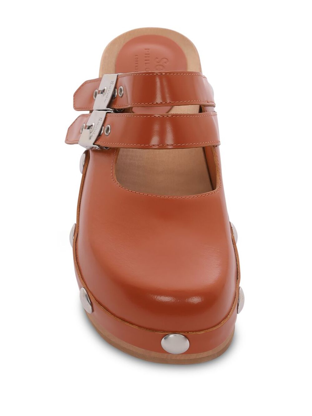 Philosophy Di Lorenzo Serafini double buckle mules Brown