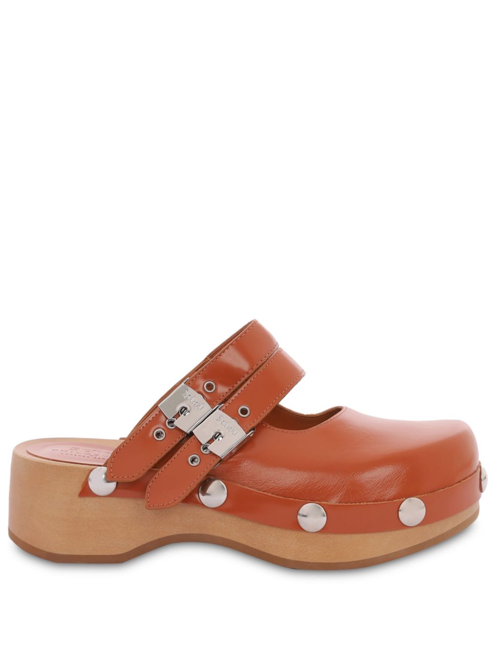 double buckle mules