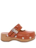 Philosophy Di Lorenzo Serafini double buckle mules - Brown
