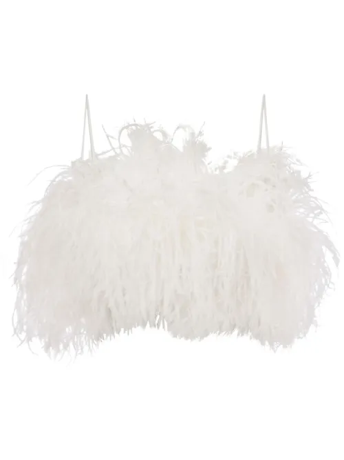 Haut orné de plumes - Philosophy Di Lorenzo Serafini - Modalova