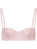 Philosophy Di Lorenzo Serafini stripe bra - Pink