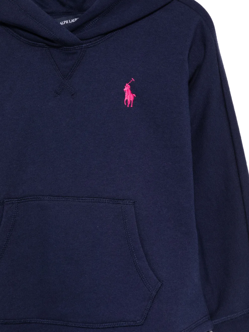 POLO RALPH LAUREN KIDS Hoodie met geborduurd logo Blauw