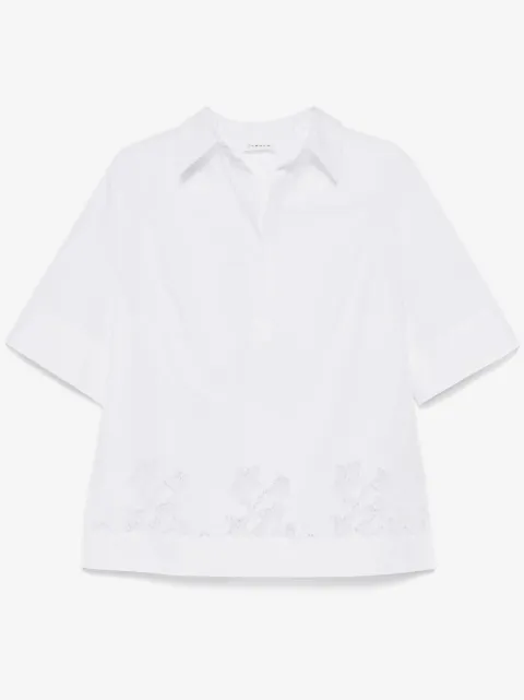 P.A.R.O.S.H. blouse à fleurs brodées