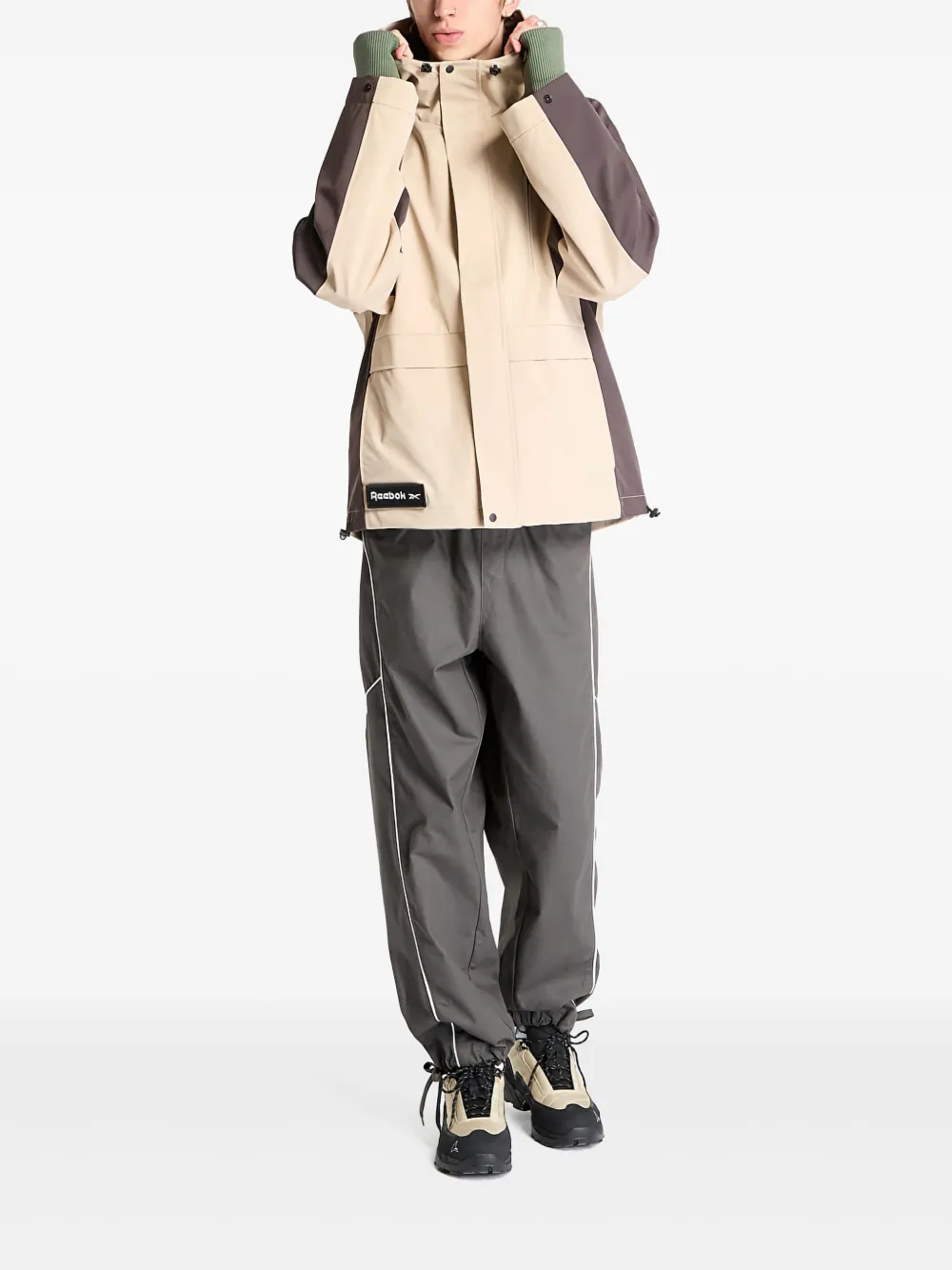 Reebok Uniform Utility Shell Jacket In Brown