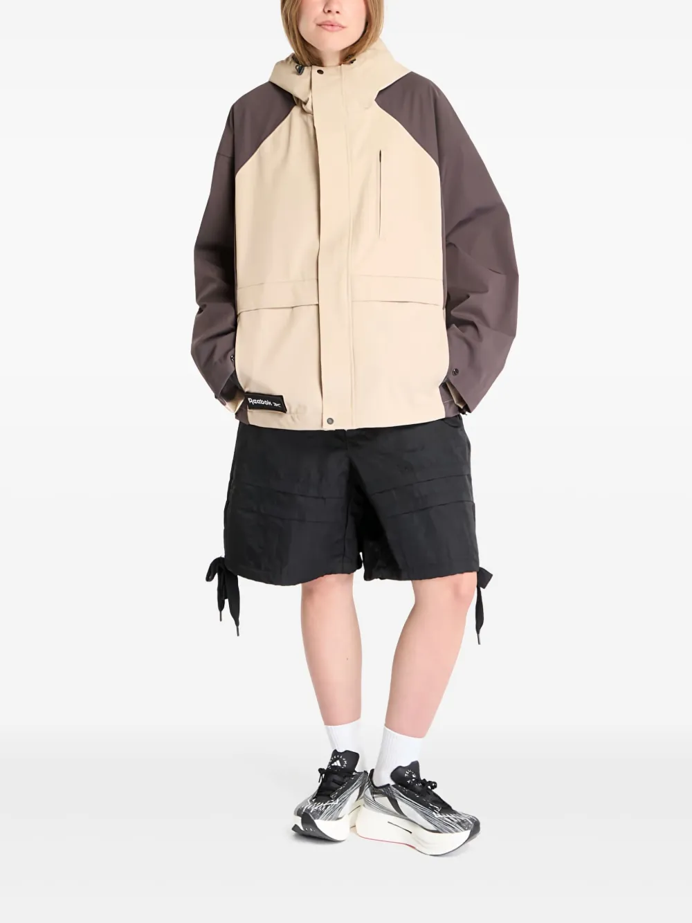 Reebok Uniform Utility Shell Jacket In Brown