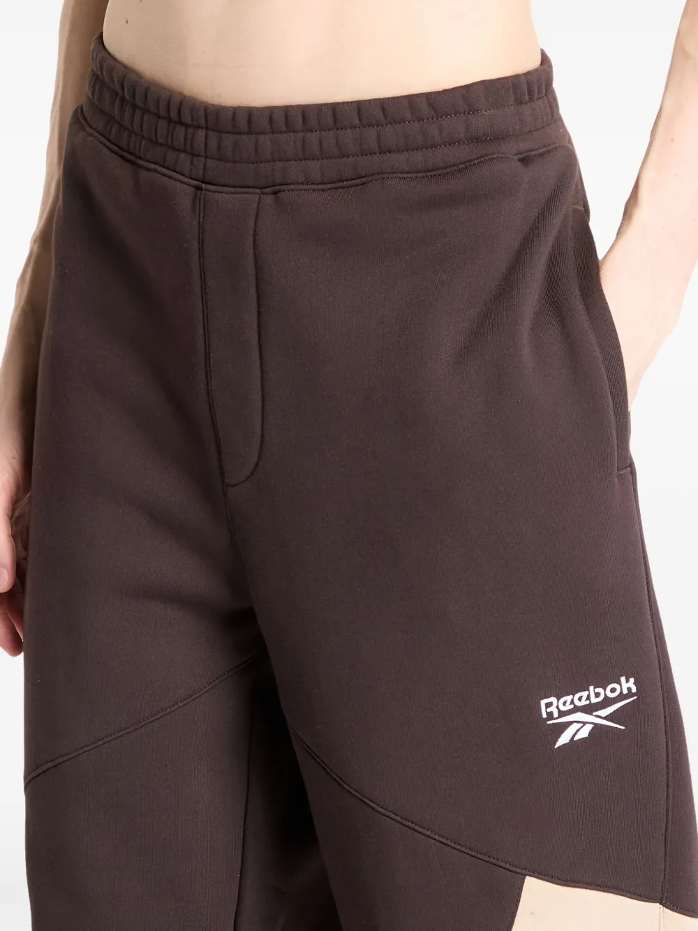 Reebok Uniform Wide Leg French Terry Pant In Brown