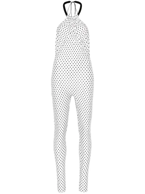 Atu Body Couture jumpsuit con motivo de lunares