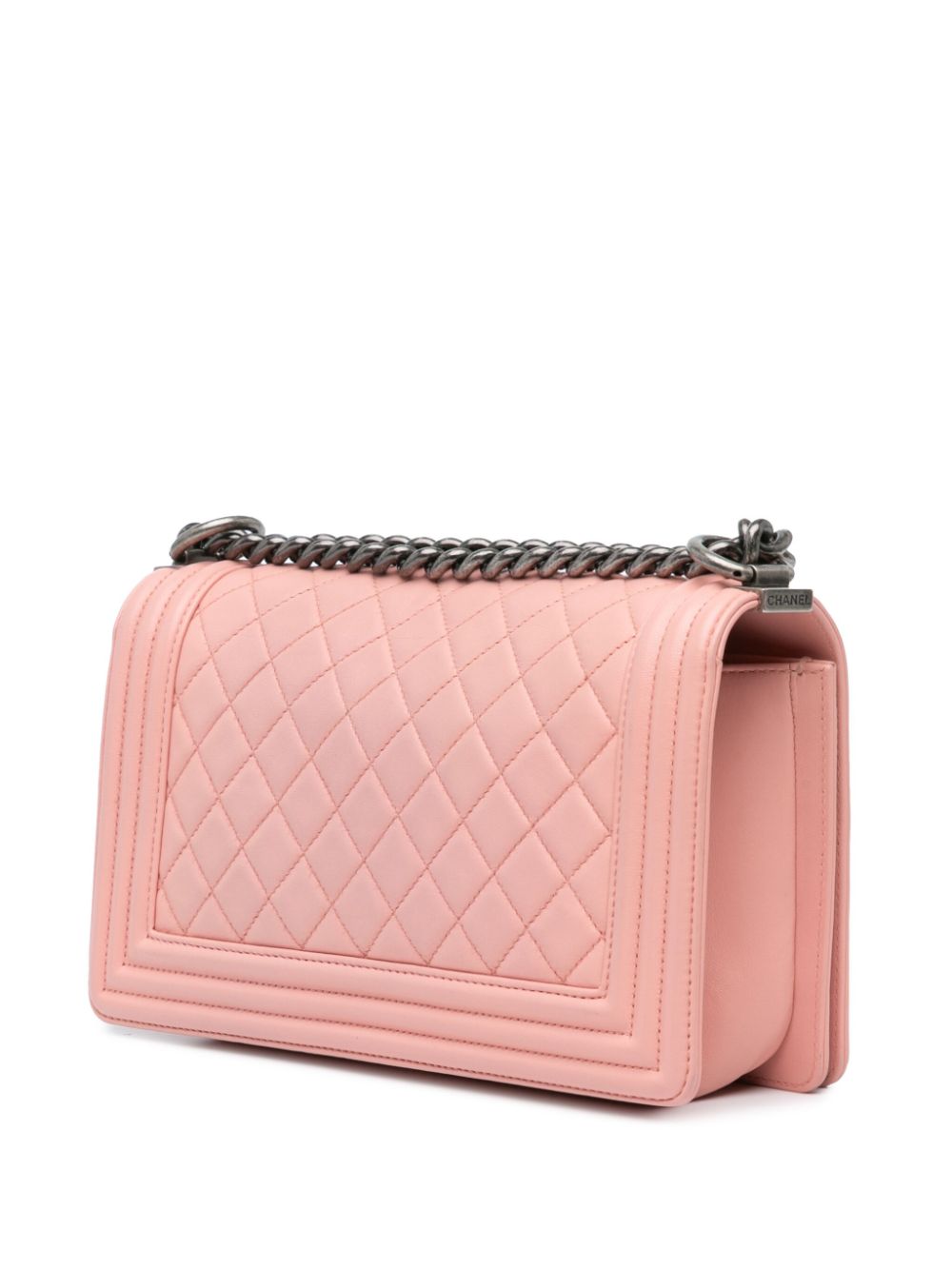 CHANEL 2014-2015 Medium Lambskin Boy Flap crossbody bag Women