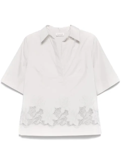 P.A.R.O.S.H. blusa con bordado floral