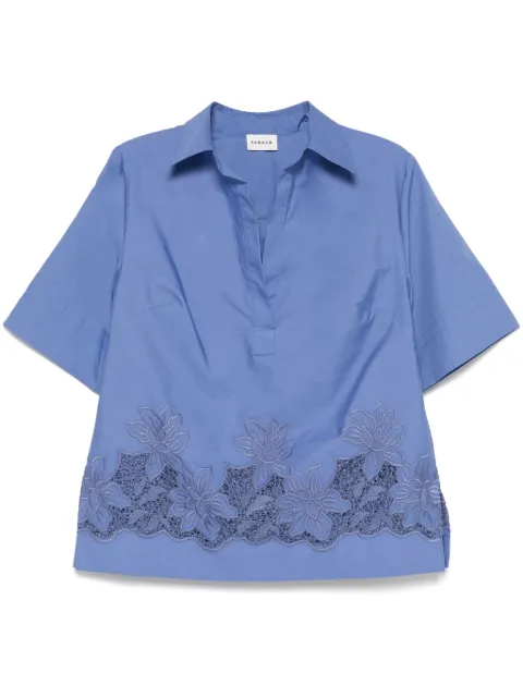 P.A.R.O.S.H. blusa con bordado floral