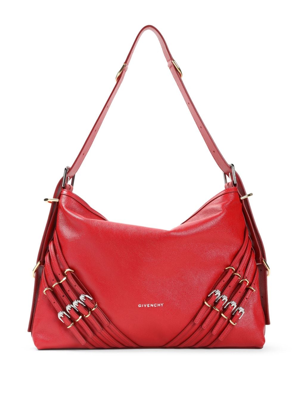 Shop Givenchy Voyou Tote Bag In Red