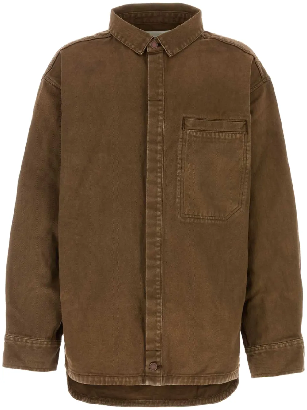 ENTIRE STUDIOS cotton denim shirt - Brown