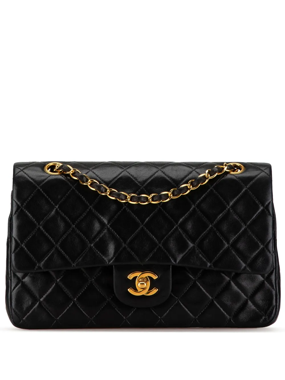 CHANEL Pre-Owned 1996-1997 Medium Classic Lambskin Double Flap shoulder bag – Black