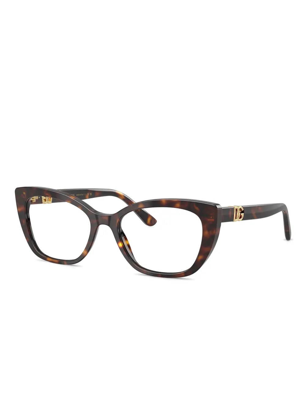 Dolce & Gabbana Eyewear Bril met cat-eye montuur Bruin