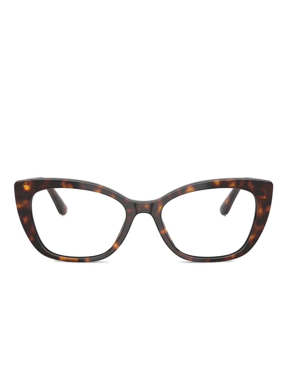 Dolce & Gabbana Eyewear Occhiali cat-eye con logo - Marrone