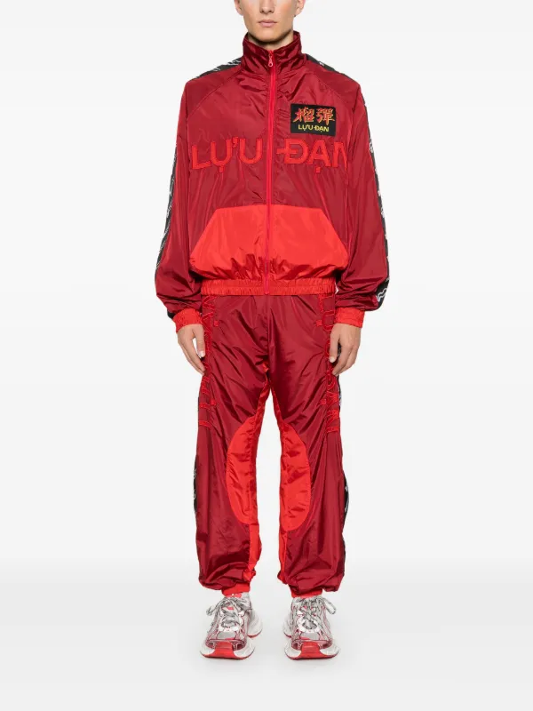 【関税込み】LU'U DAN レッド L-D ウインドブレーカー LU'U DAN - OXBLOOD / RED WINDBREAKER L-D