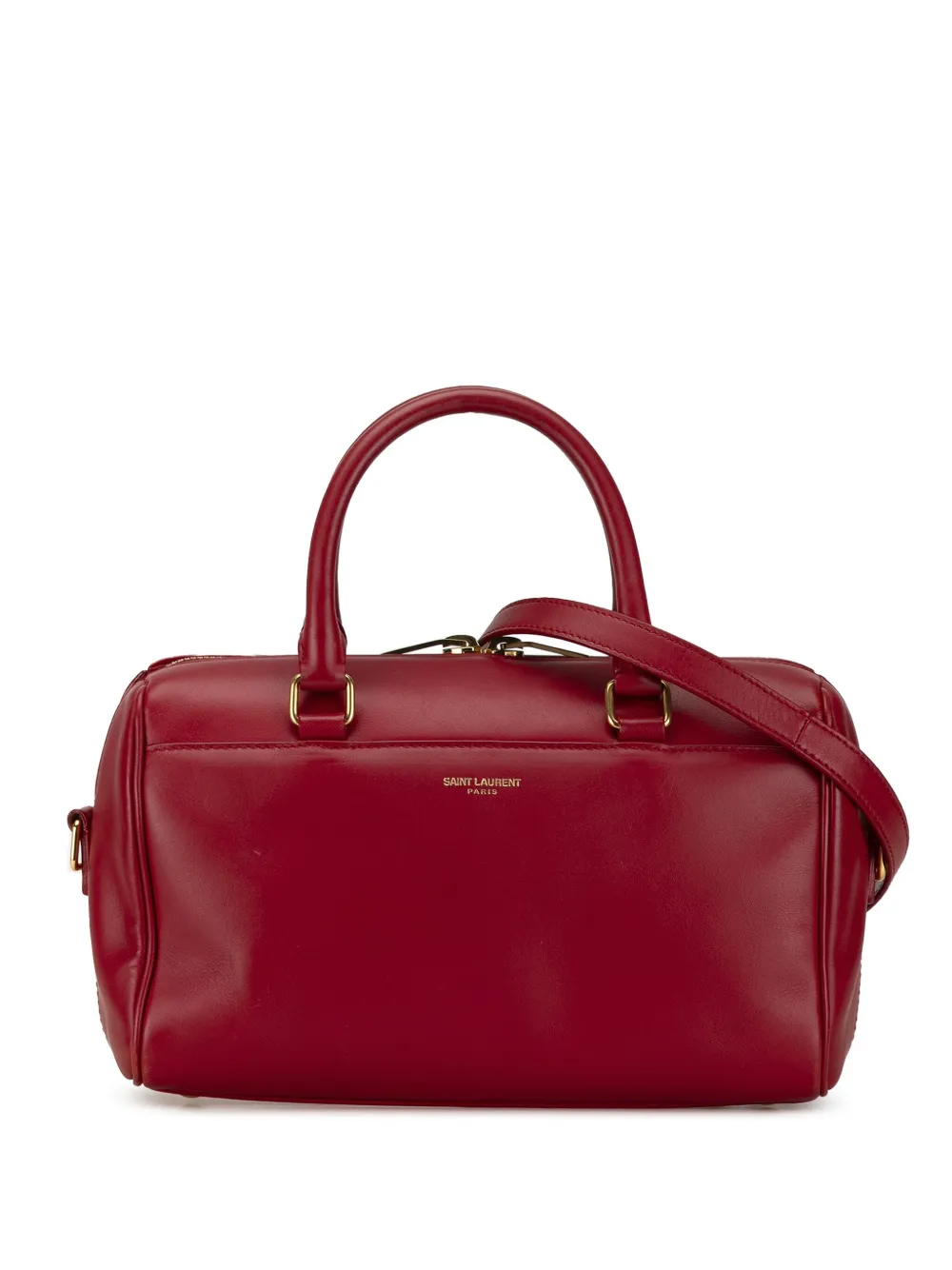 Saint Laurent Pre Owned 2017 Baby Classic Duffle Satchel Red FARFETCH AO