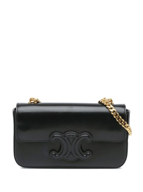 Céline Pre-Owned 2021 Calfskin Cuir Triomphe Chain shoulder bag