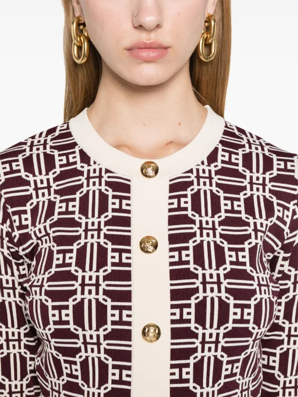 Elisabetta Franchi モノグラムドレス Elisabetta Franchi モノグラムドレス