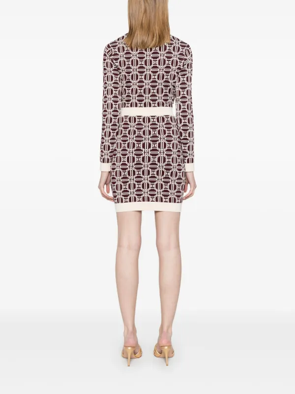 Elisabetta Franchi モノグラムドレス