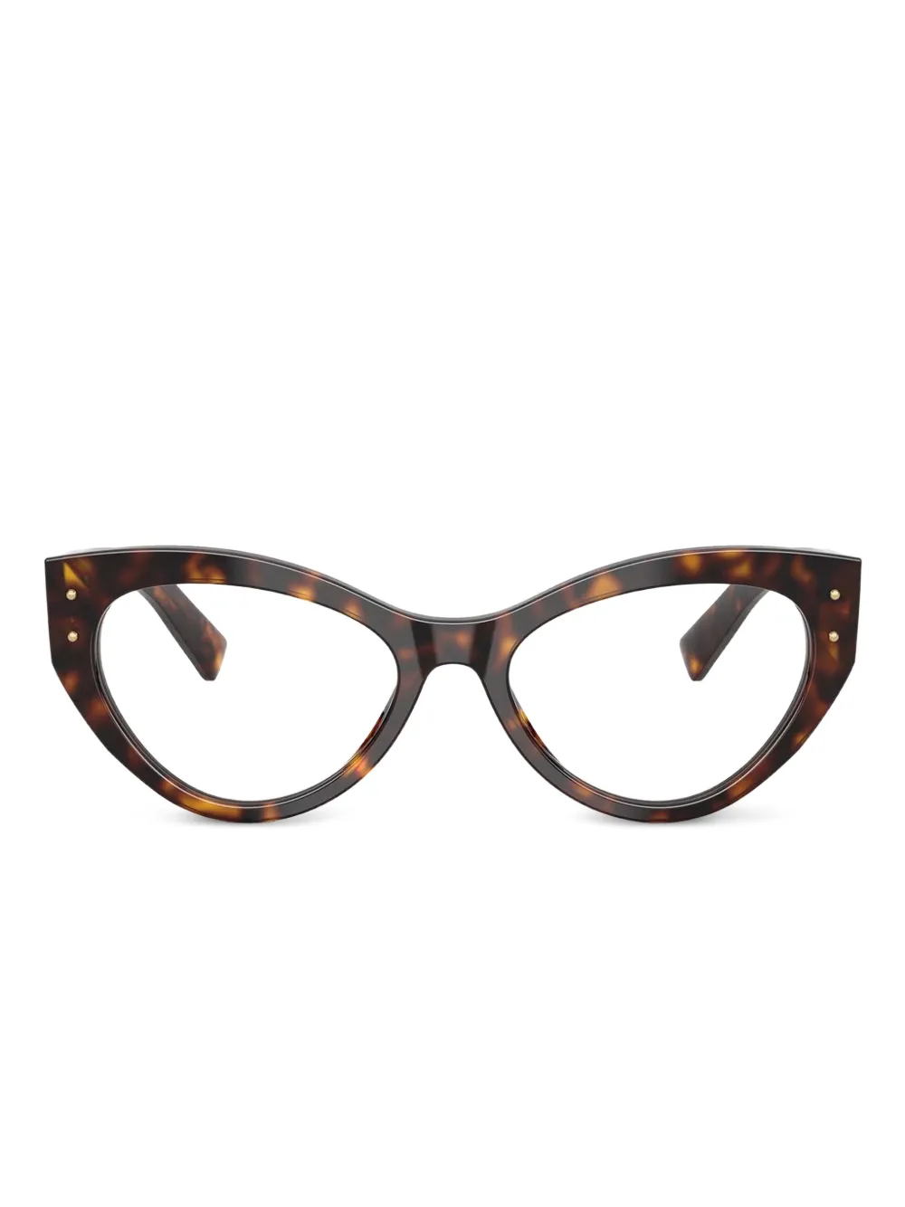 Dolce & Gabbana Eyewear Bril met cat-eye montuur Bruin