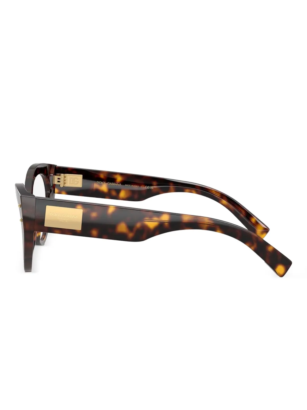  Dolce & Gabbana Eyewear Tortoiseshell Cat-eye Glasses - Brown 
