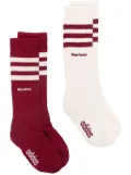 adidas logo-embroidered socks (pack of two)