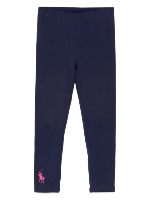 POLO RALPH LAUREN KIDS leggins con logo bordado
